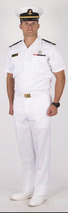midshipman's white summer uniform